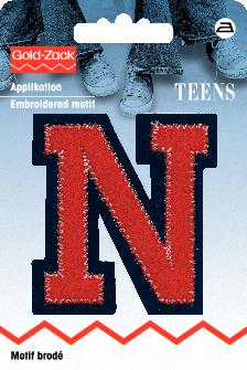 Applikation Buchstabe N 