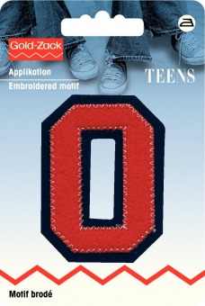 Applikation Buchstabe O 