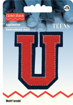 Applikation Buchstabe U 