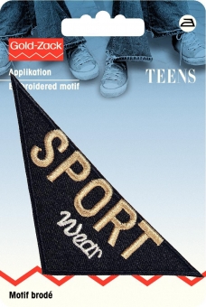 Applikation Label Sport Wear 