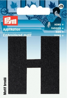 Applikation Buchstabe H 