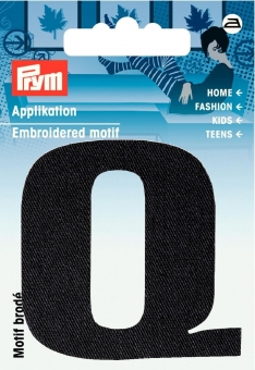 Applikation Buchstabe Q 