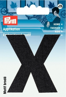 Applikation Buchstabe X 