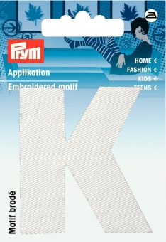 Applikation Buchstabe K 