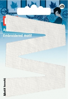 Applikation Buchstabe W 