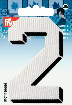 Applikation Zahl 2 klein 