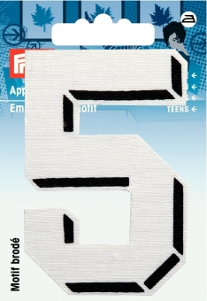 Applikation Zahl 5 klein 