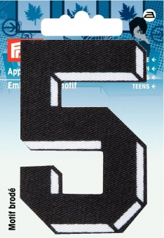 Applikation Zahl 5 klein 