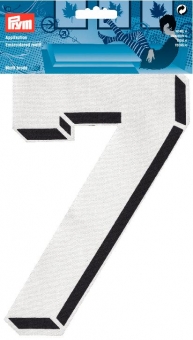 Applikation Zahl 7 groß 