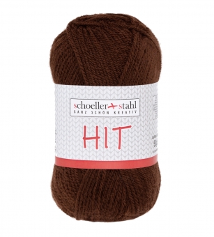 Hit Wolle Schoeller Stahl 0017 dunkelbraun