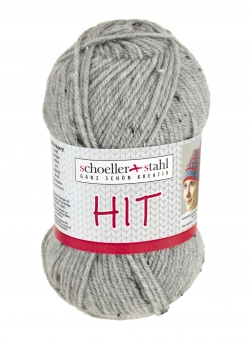 Hit Wolle Schoeller Stahl 0249 grau tweed
