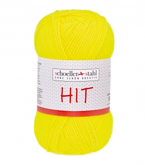 Hit Wolle Schoeller Stahl 0034 brill.gelb