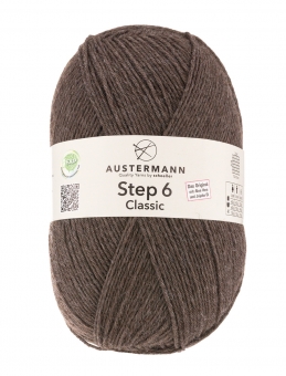 Step 6-fach Classic Uni 150g Austermann 6036 mocca