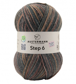 Step 6-fach Color 150g Austermann 736 mokka