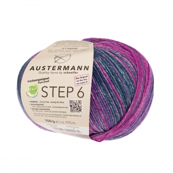 Step 6-fach Irish Color 150g Austermann 732 violett