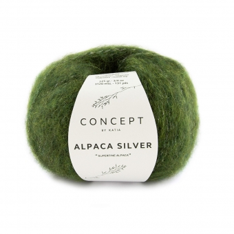 Alpaca Silver Katia Concept 272 Dunkelgrün-Silber