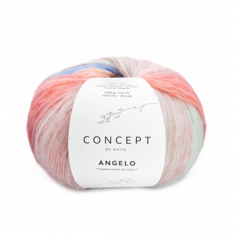 Angelo Katia 100 Blau-Naturweiß-Koralle