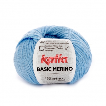 Basic Merino von Katia 34 Himmelblau