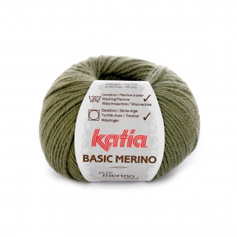 Basic Merino von Katia 70 Kaki claro
