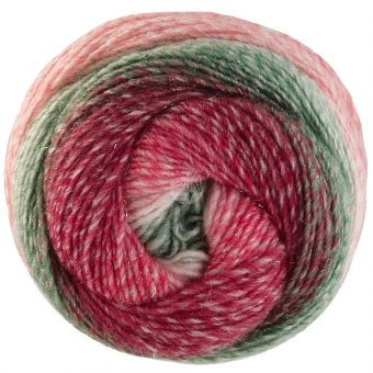 Christmas Edition (Lurex) Lana Grossa 118 Grau-/Weißgrün/Ecru/Weißrot/Rot/Dunkelrot/Brombeer verlaufend g
