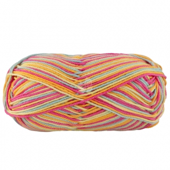 Cotone Print Lana Grossa 363 Pink/Dotter-/Zitrusgelb/Mint