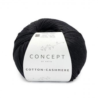 Cotton Cashmere Katia 89 Schwarz