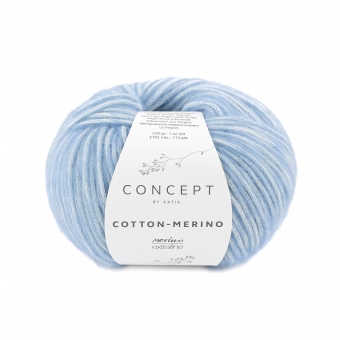 Cotton Merino Katia 131 Hellblau