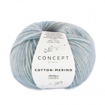 Cotton Merino Katia 142 Taubenblau