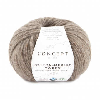 Cotton Merino Tweed Katia 510 Rehbraun