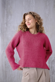 Beloved Knits Basic Rib Sweater Lana Grossa 