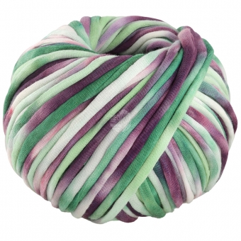 Gelato Lana Grossa 08 Ecru/Blaugrün/Dunkel-/Antikviolett/See-/Hellgrün/Altrosa