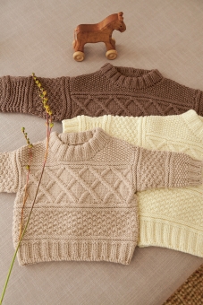 Guernsey Sweater Baby Sandnes Garn 
