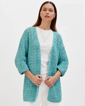 Beloved Knits Isabella Crochet Cardigan Lana Grossa 
