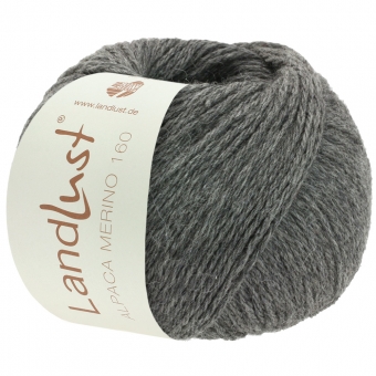 Landlust Alpaka Merino 160 Lana Grossa 408 Dunkelgrau