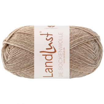 Landlust Die Sockenwolle 50g Melange Lana Grossa 1609 Sand Meliert