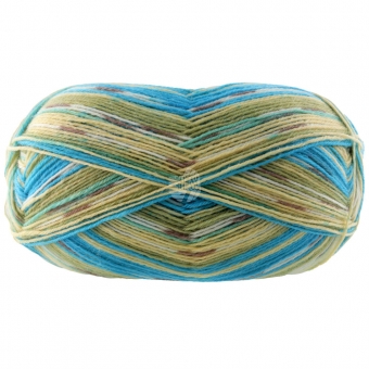 Meilenweit 100 Aktion Lana Grossa 3001 Hellgelb/Lindgrün/Weiß/Jade/Türkisblau/;Graubraun