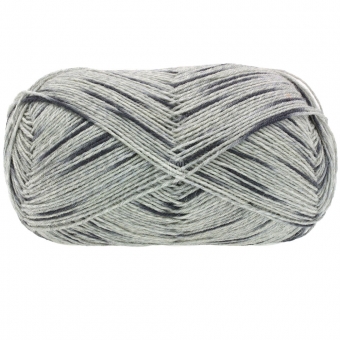 Meilenweit 100 Denim Mix Lana Grossa % - 4657 Silber-/Hellgrau/Anthrazit