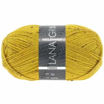 Meilenweit 100 Tweed Lana Grossa 157 Senfgelb