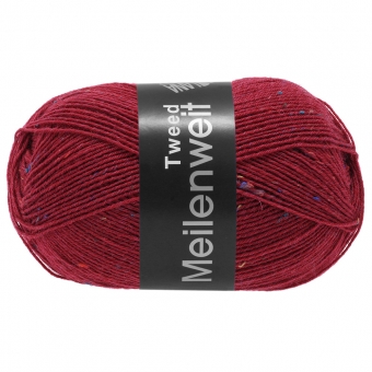 Meilenweit 100 Tweed Lana Grossa 161 Weinrot