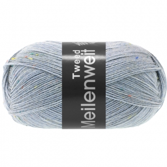 Meilenweit 100 Tweed Lana Grossa 171 Graublau