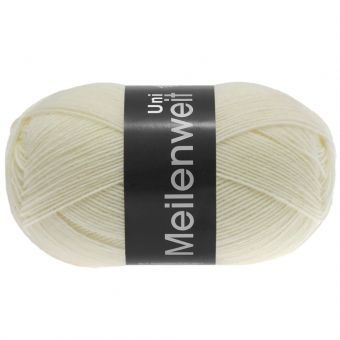Meilenweit 100 Uni Lana Grossa 1113 Rohweiß