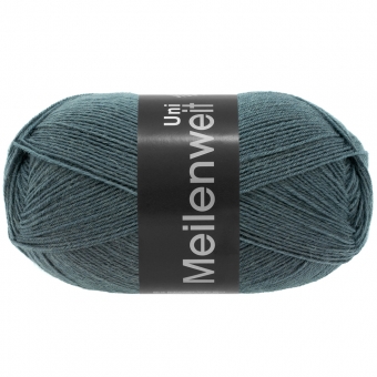 Meilenweit 100 Uni Lana Grossa 1388 Blaugrau