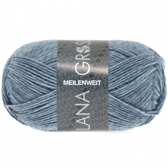Meilenweit 50 Uni Lana Grossa 1302 Jeans/Grau meliert