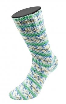 Meilenweit 6-fach Alpaca Uni Lana Grossa % - 1106 Helltürkis/Jade/Himmelblau/Weiß/Blau/Khaki