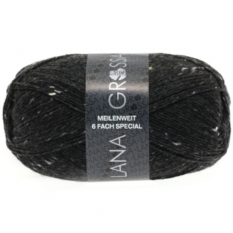 Meilenweit 6-fach Tweed Lana Grossa 8837 Anthrazit