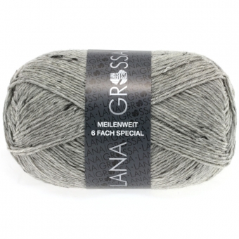 Meilenweit 6-fach Tweed Lana Grossa 8972 Grau meliert