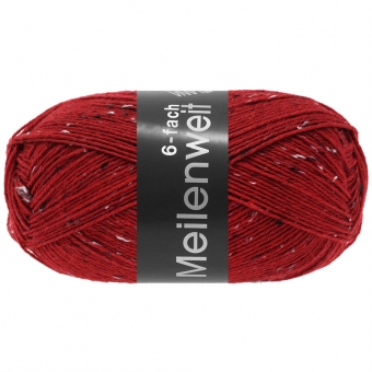 Meilenweit 6-fach Tweed Lana Grossa 9676 Kirschrot