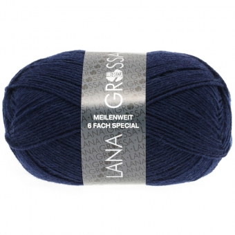 Meilenweit 6-fach Uni Lana Grossa 8963 Nachtblau