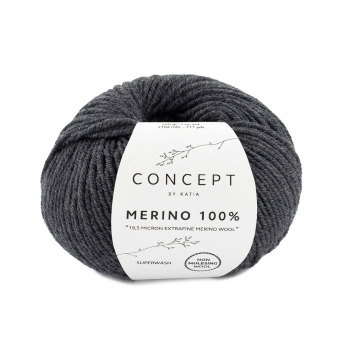 Merino 100% Katia 503 Dunkelgrau