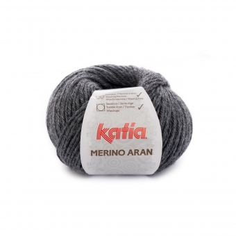 Merino Aran von Katia 100g-Knäuel 14 Dunkelgrau